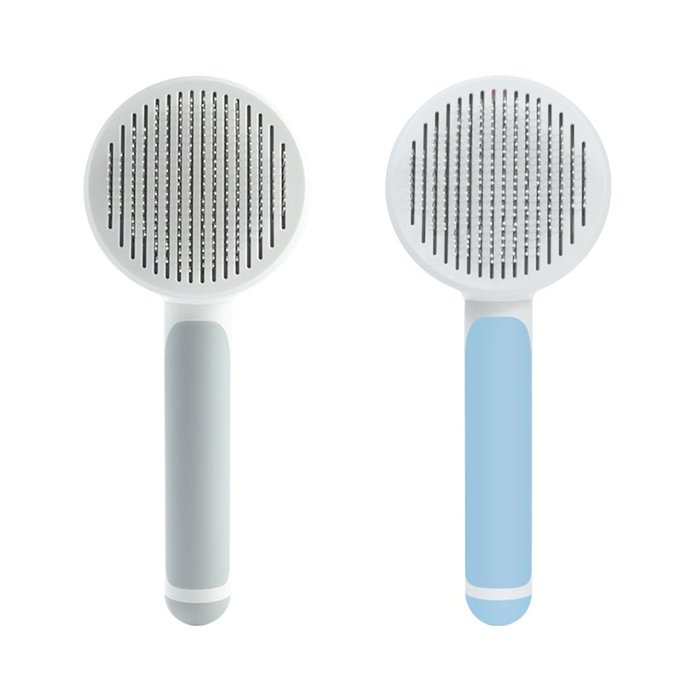 Pet Cat Hair Shedding Comb Button 256 Needle Massage Combs Dog Hair Remover Pet Dog Cat Brush Grooming Tool Furmins Pet Supplies Vy's Authentic Shoppe