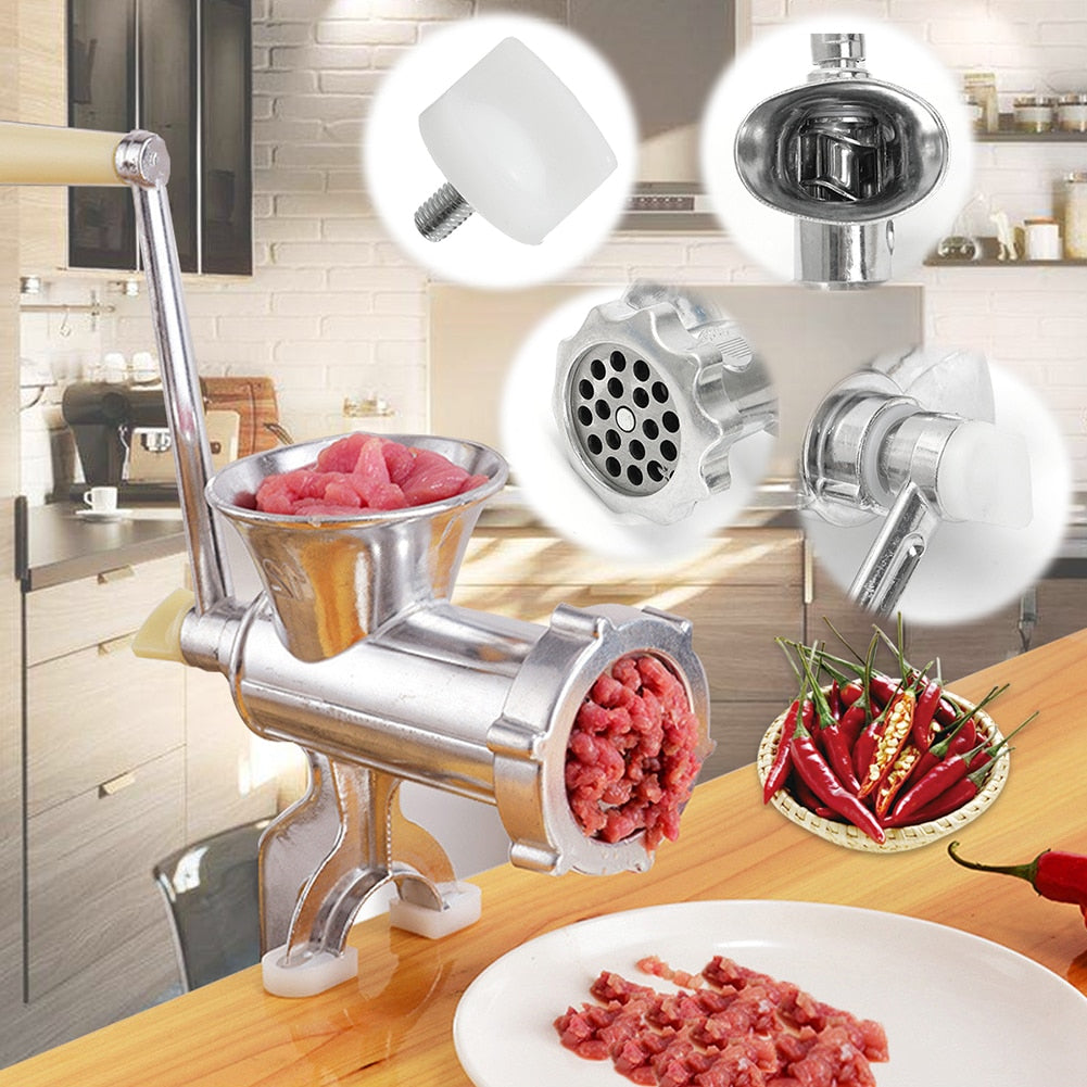 Kitchen Multifunction Handheld Hand Crank Meat Mincer Sausage Noodles Grinder Vy's Authentic Shoppe