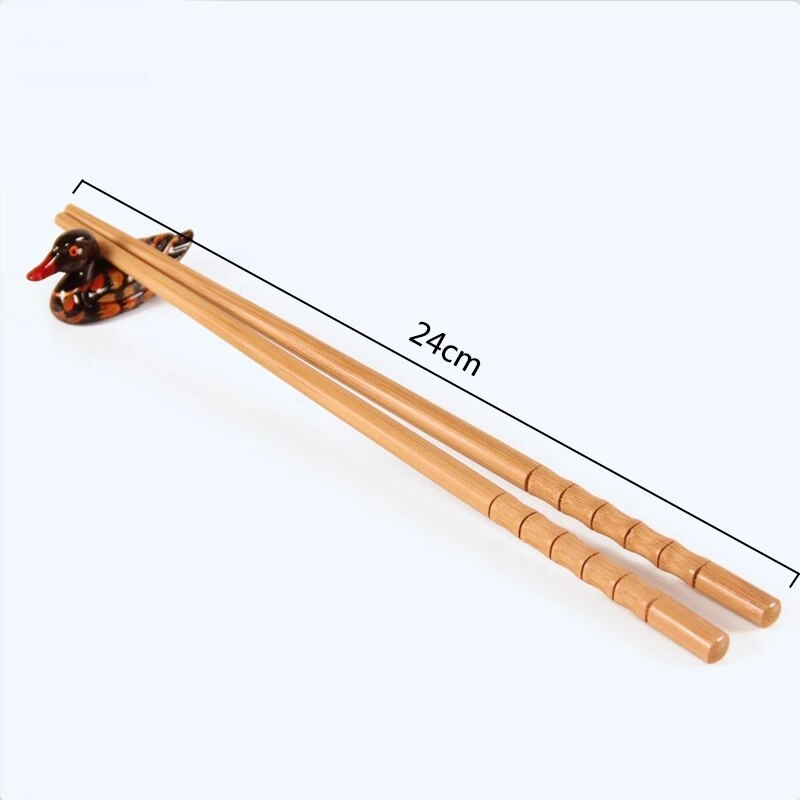 2022Newmanual Natural Bamboo Wood Chopsticks Healthy Chinese Carbonization Chop Sticks Reusable Hashi Sushi Food Stick Tableware Vy's Authentic Shoppe