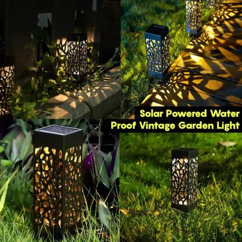 Solar Powered Waterproof Vintage Garden Light Vy's Authentic Shoppe