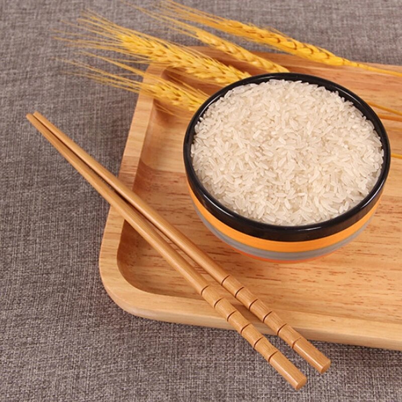 2022Newmanual Natural Bamboo Wood Chopsticks Healthy Chinese Carbonization Chop Sticks Reusable Hashi Sushi Food Stick Tableware Vy's Authentic Shoppe