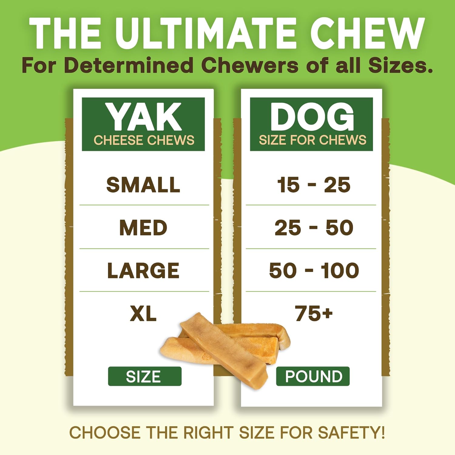 Gold Yak Chews for Small Dogs (4 - 75 sticks) DC-EcoKind Pet Treats