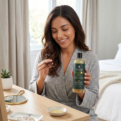 100% Pure Cold Pressed Castor Oil 16 Oz DC-PURSONIC