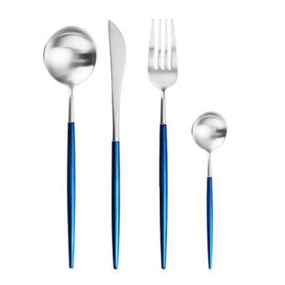 Rose Gold Tableware Set Stainless Steel Cutlery Set Western Food Tableware Luxury Fork Teaspoon Knife Cutlery Set fork spoon Vy's Authentic Shoppe