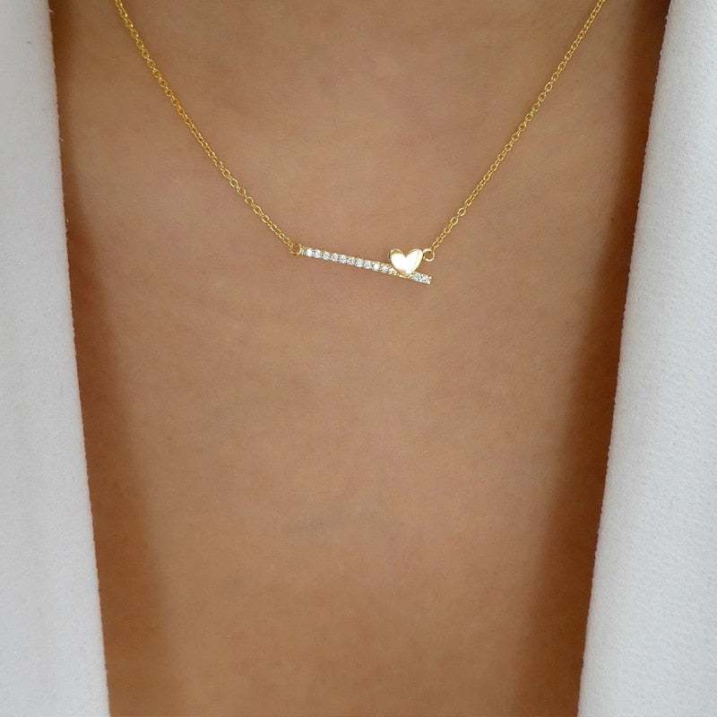 YWZIXLN Trend Elegant Jewelry Crystal Triangle Pendant Necklace Golden Color Unquie Women Fashion Necklace Wholesale N0310 Vy's Authentic Shoppe