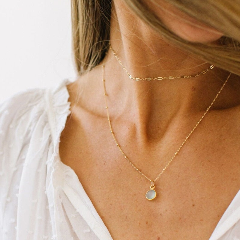 YWZIXLN Trend Elegant Jewelry Crystal Triangle Pendant Necklace Golden Color Unquie Women Fashion Necklace Wholesale N0310 Vy's Authentic Shoppe