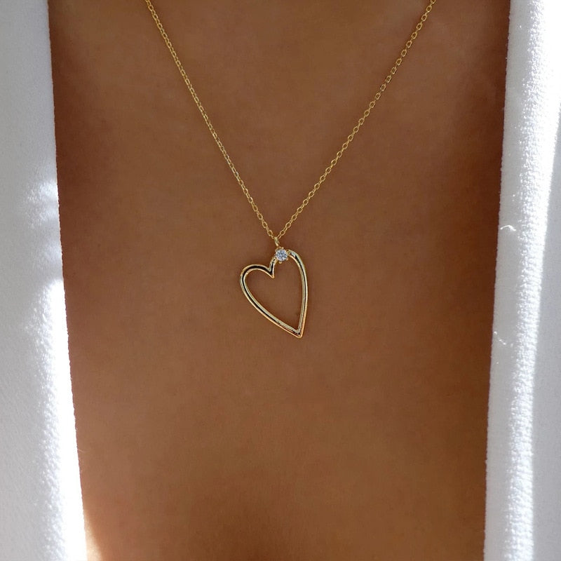 YWZIXLN Trend Elegant Jewelry Crystal Triangle Pendant Necklace Golden Color Unquie Women Fashion Necklace Wholesale N0310 Vy's Authentic Shoppe