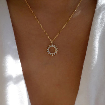 YWZIXLN Trend Elegant Jewelry Crystal Triangle Pendant Necklace Golden Color Unquie Women Fashion Necklace Wholesale N0310 Vy's Authentic Shoppe