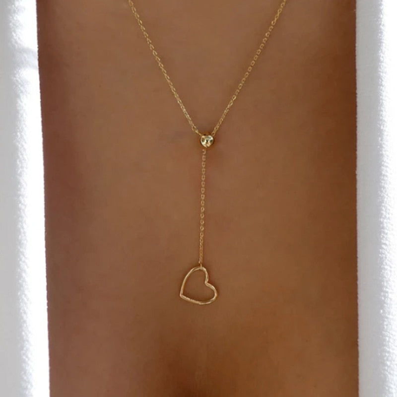 YWZIXLN Trend Elegant Jewelry Crystal Triangle Pendant Necklace Golden Color Unquie Women Fashion Necklace Wholesale N0310 Vy's Authentic Shoppe